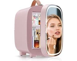 DnA® Mini vriezer - Diepvries - 4L - Mini Koelkasten - Roze - 16cm x 14cm x 21cm