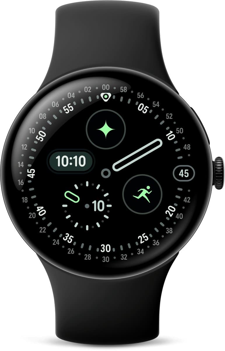 Google Pixel Watch 4 - Smartwatch - 45mm - WiFi -Black/Obsidian — afbeelding 1