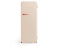 CREATE - Koelkast in retrostijl - Zand - Handvat Terracotta - FRIDGE RETRO 281L