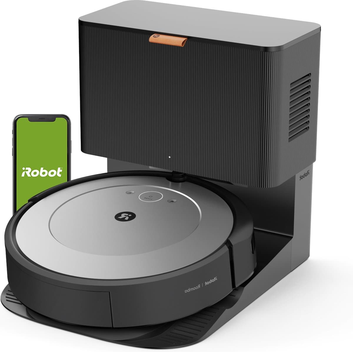 iRobot® Roomba® i1+ Robotstofzuiger - Leegstation - Bediening via app en stem - Geschikt voor huisdieren - i1156 — afbeelding 1