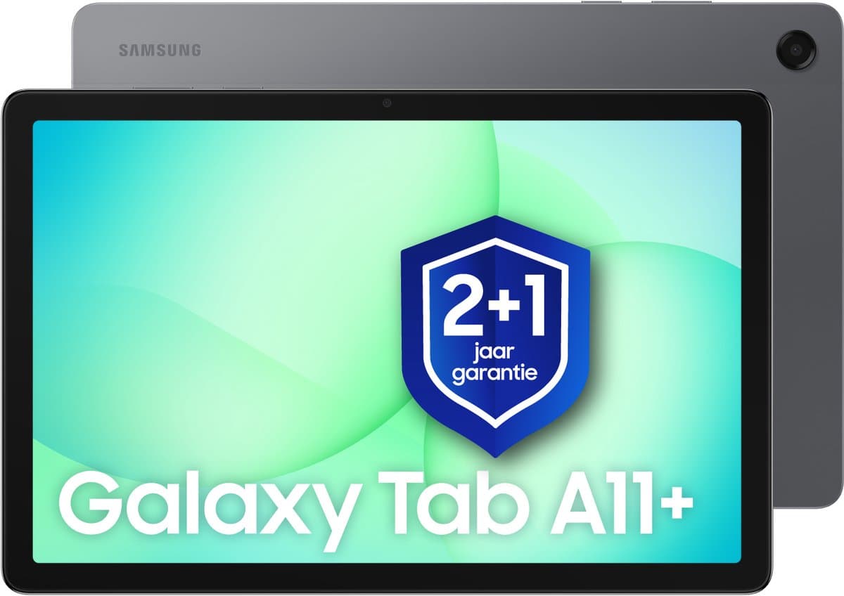 Samsung Galaxy Tab A11 Plus - Wi-Fi - 128GB - Gray + 1 jaar extra garantie — afbeelding 1