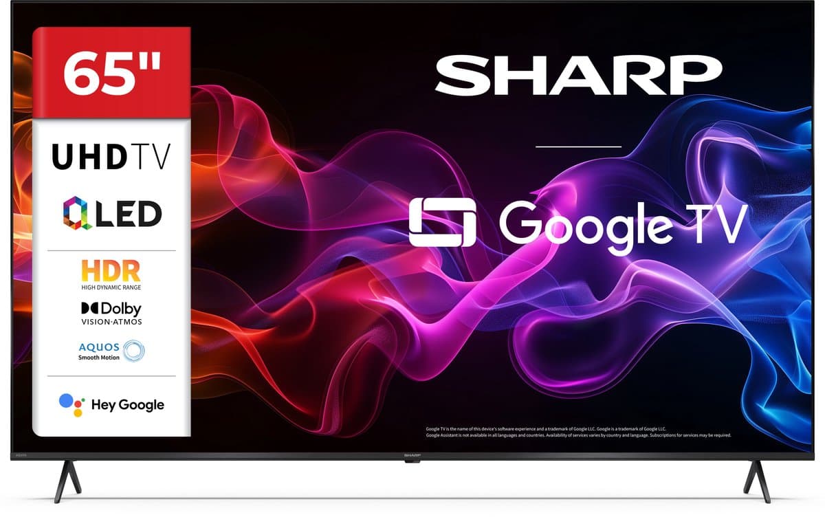 Sharp Aquos 65HP5265 - 65 inch 4K UHD QLED met Google TV - 2025 — afbeelding 1