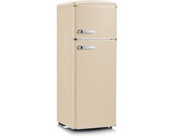 Severin 8933 - Koelvriescombinatie vrijstaand - retro koelkast - beige