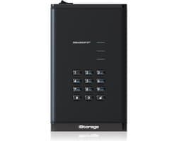 iStorage diskAshur DT3 HDD – externe harde schijf – 20TB – USB – 256-bit – Zwart