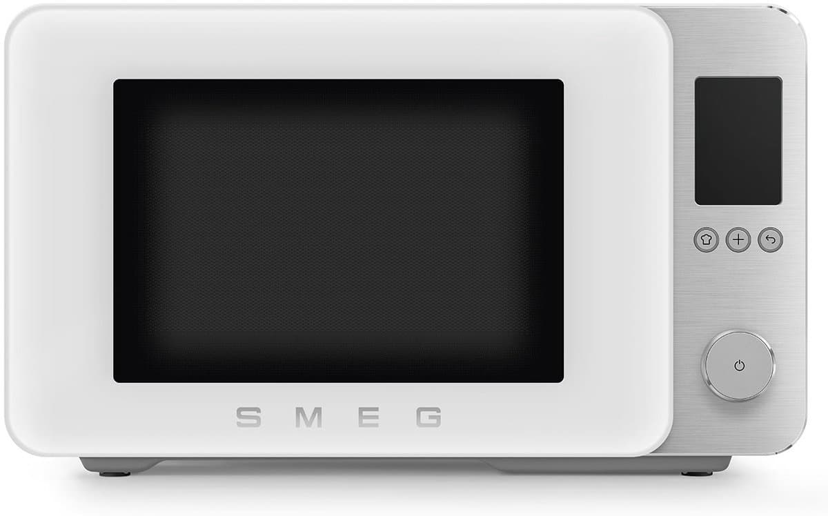 SMEG MOC02WHMEU - Combi-magnetron met grill - Airfry - 25 programma's - Soft-close - 2100W - Inverter technologie - 27L - Mat Wit — afbeelding 1