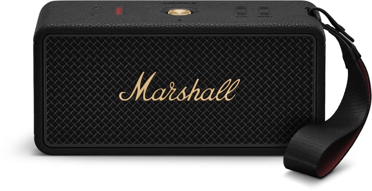 Marshall Middleton II - Portable speaker - Black & Brass — afbeelding 1