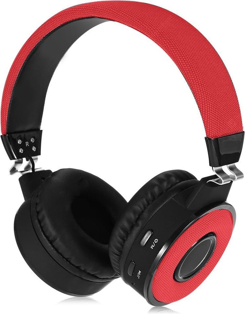 Draadloze Koptelefoon met Bluetooth - on-ear – rood — afbeelding 1