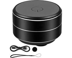 Mini Bluetooth-luidspreker Magnetisch met RGB-licht, draagbare waterdichte luidspreker, Bluetooth 5.3, 7 uur speeltijd, TWS-stereo, TF-kaart, handsfree, telefoonhouder, zwart
