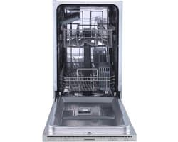 Heinner HDW-BIM45510E++ Inbouwvaatwasser 45 cm – 10 Couverts – 5 Programma’s – Elektronische Bediening – Half Load – Aquastop – Zilver – 5 Jaar Garantie