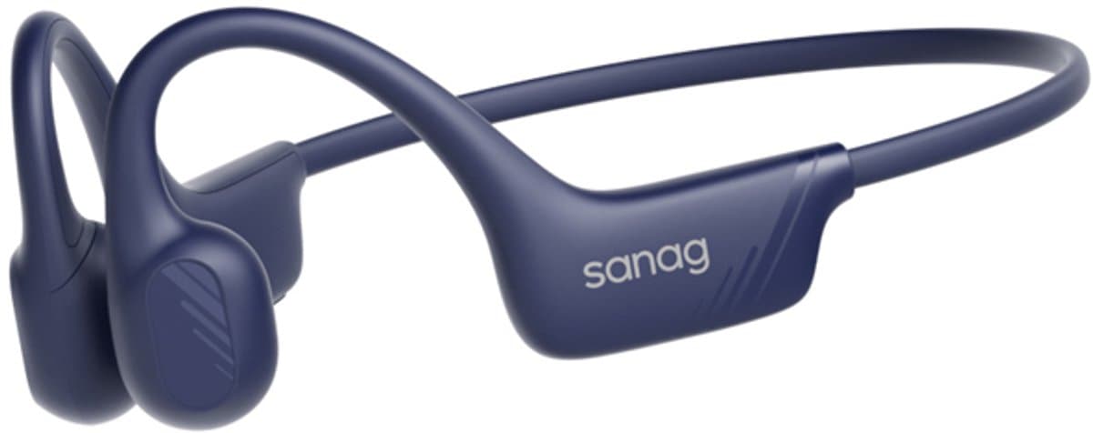 Sanag Open-Ear headphone - Sport Koptelefoon – IPX7 Waterdicht - Air Conduction 2.0 - 9 uur Batterij - Bluetooth 5.3 - Magnetisch Opladen - Titanium Frame - Blauw — afbeelding 1