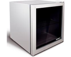 Husky KK50-281-NL-HU - Mini Koelkast - Met Glazen Deur - 50 Liter - Zilver