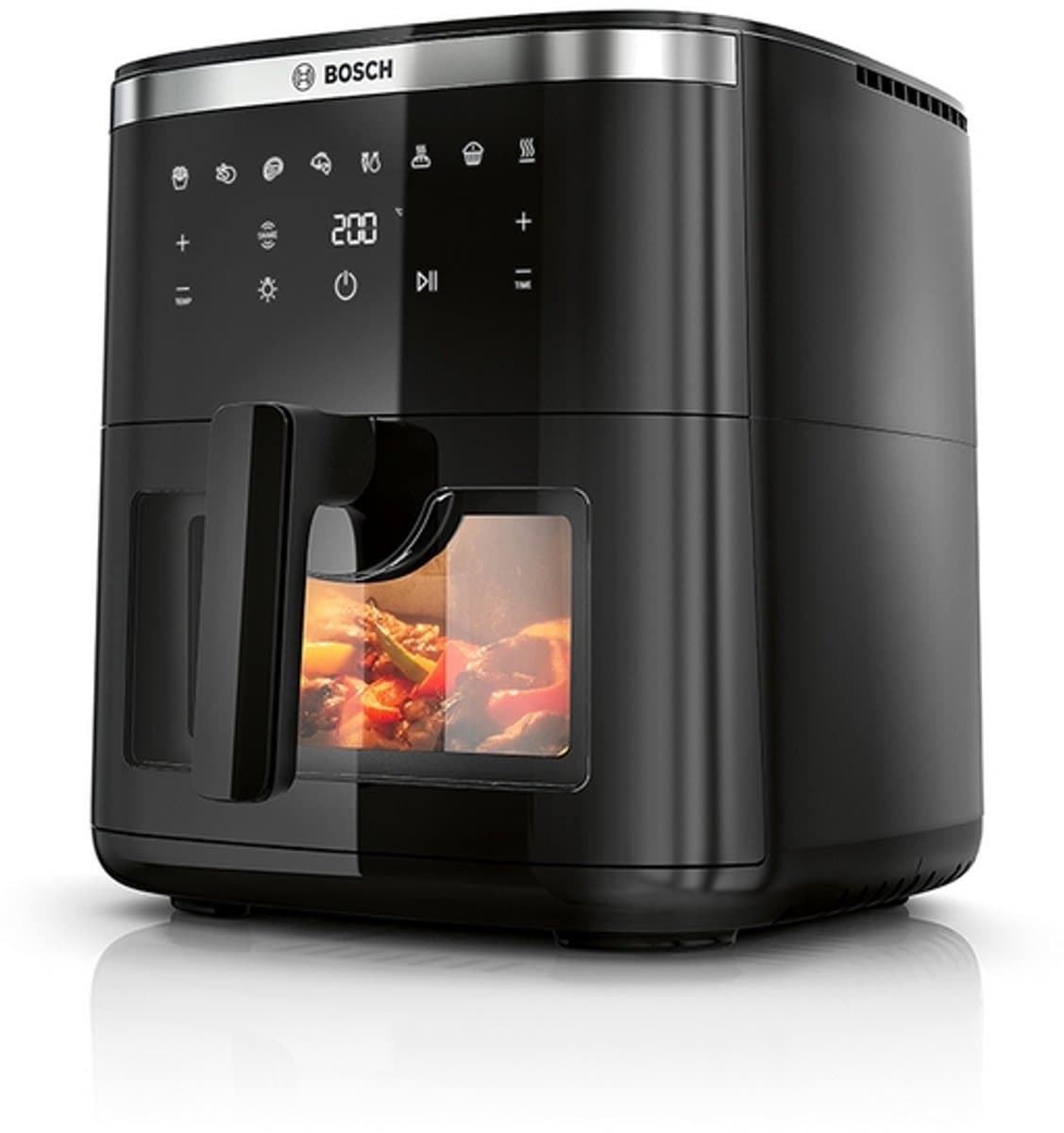 Bosch MAF671B0 Airfryer XXL - Serie 6 - 7,2L - Shake alarm - Kijkvenster - Warmhoudfunctie - 7 programma's - Tot 5 personen - Zwart — afbeelding 1