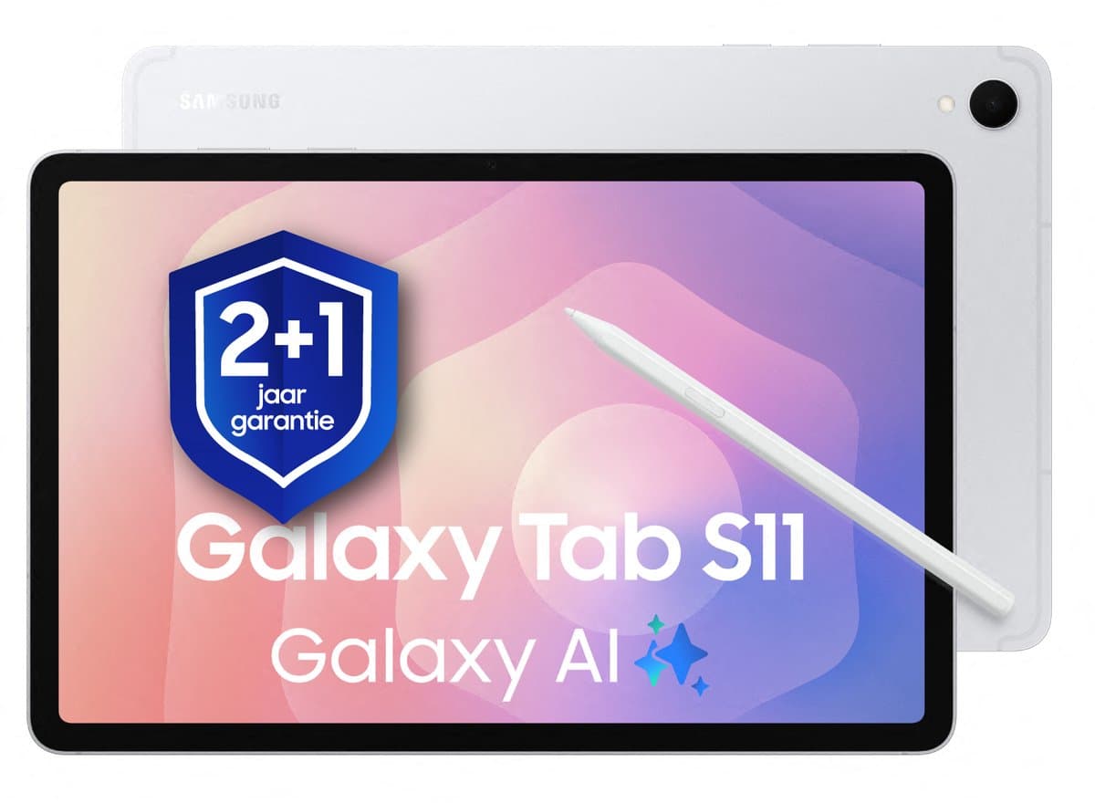 Samsung Galaxy Tab S11 - 128GB - Silver + 1 jaar extra garantie — afbeelding 1
