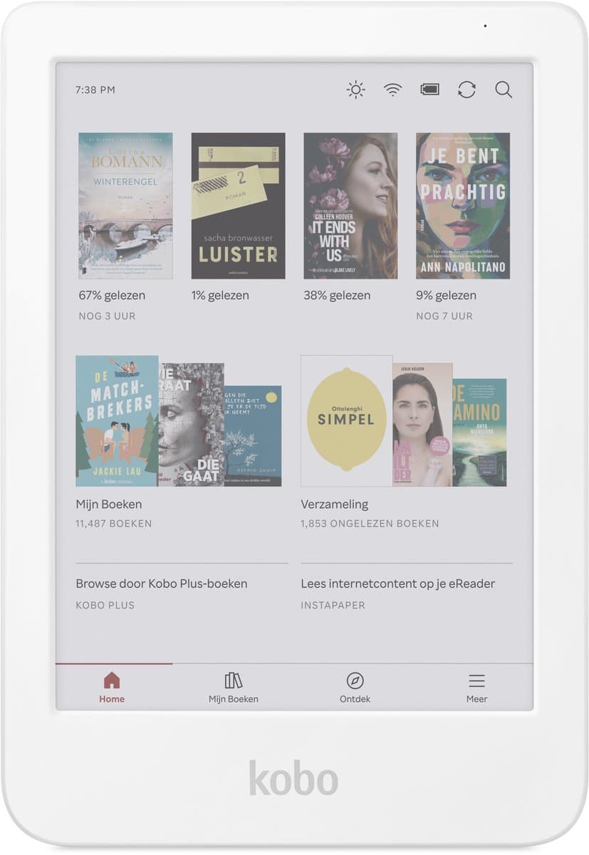Kobo Clara Colour - E-reader - 6 inch kleurenscherm - 16GB - Luisterboeken - Wit — afbeelding 1