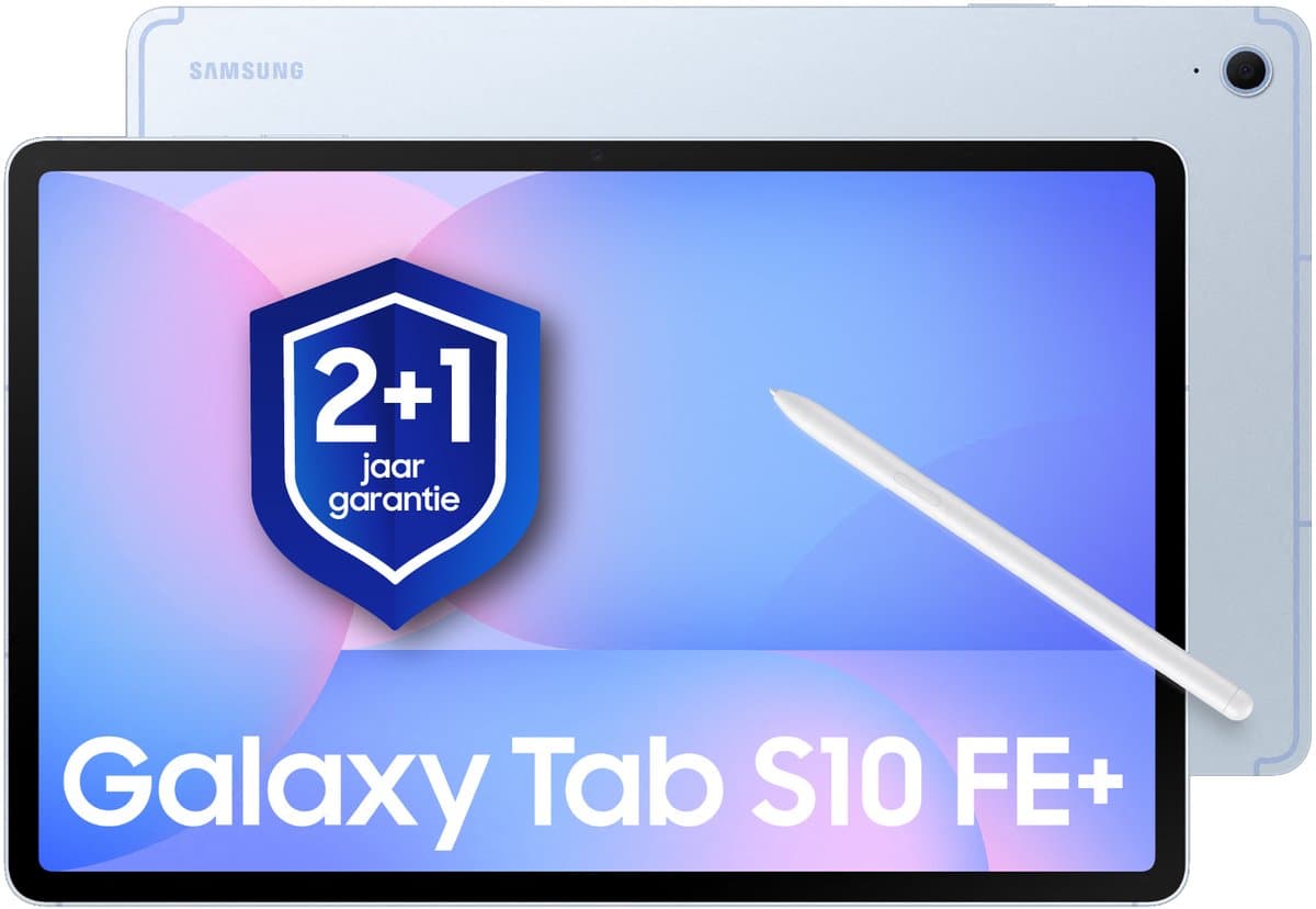 Samsung Galaxy Tab S10 FE Plus - Wi-Fi - 256GB - Blue + 1 jaar extra garantie — afbeelding 1