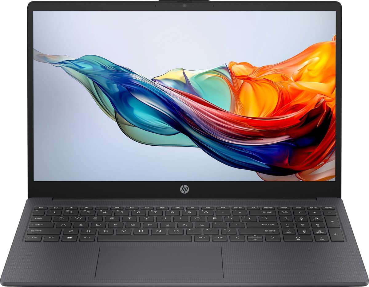 HP 15-fc AMD Ryzen™ 5 7520U Laptop 39,6 cm (15.6") Full HD 16 GB LPDDR5-SDRAM 1 TB SSD Wi-Fi 6 (802.11ax) Windows 11 Pro Grijs — afbeelding 1