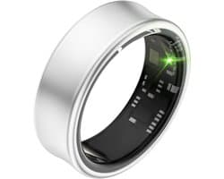 Focus® S2 Smart Ring - Zilver - Maat 10 - AI Coach - Hartslag - Menstruatiecyclus - Slaap Monitor - Herstelscore - Slimme Ring - Sport Prestatie - Stappenteller -IP68 Waterdicht - O2 Meting - Dames - Heren - Wearables - Oplaad Case - beschermring