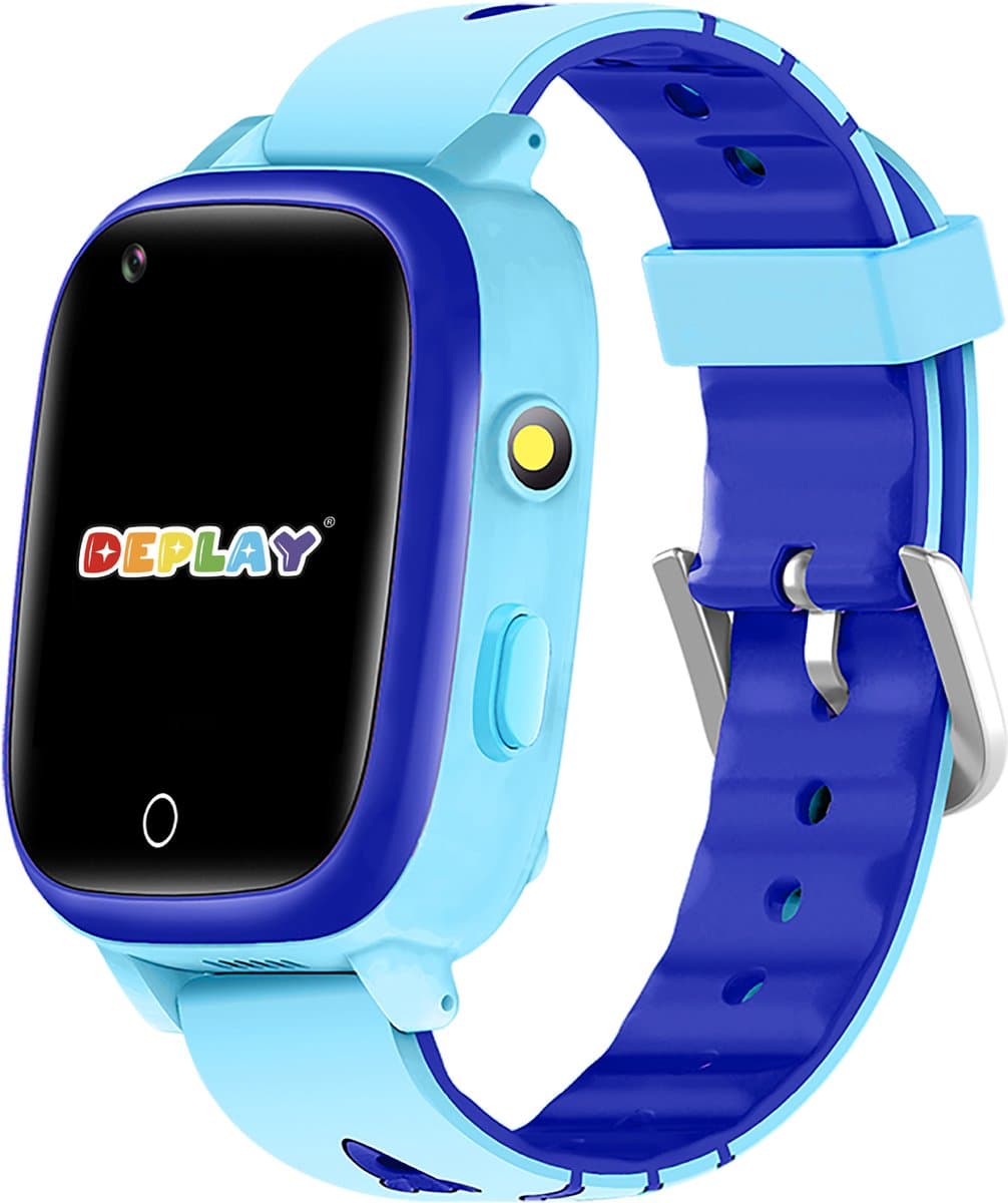 DEPLAY 4G KidsWatch Hero - GPS Horloge Kind - Smartwatch Kinderen - Kinderhorloge - Smartwatch Kind - Kinder Smartwatch - Blauw — afbeelding 1
