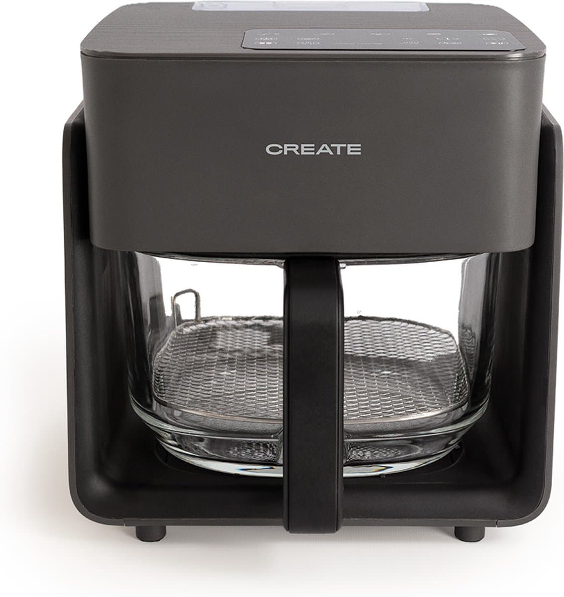 CREATE - Olievrije friteuse van 4,2 L met stoomfunctie - Zwart - AIR FRYER CRYSTAL — afbeelding 1
