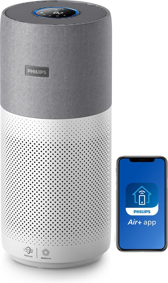 Philips 3000i Series AC3033/10 - Luchtreiniger met HEPA Filter voor XL-ruimten - 520 m³/u - Wit / Grijs - App Connected — afbeelding 1