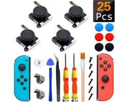 Reparatieset voor Nintendo Switch - Voor reparatie van 4 Joy-cons - 25 in 1