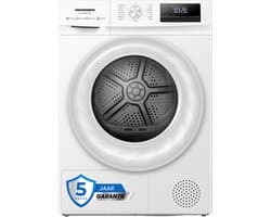 Heinner HHPD-HMY70FD++ Wasdroger - Warmtepompdroger 7 kg – 15 Programma’s – Digitaal Display – Wit – 5 Jaar Garantie