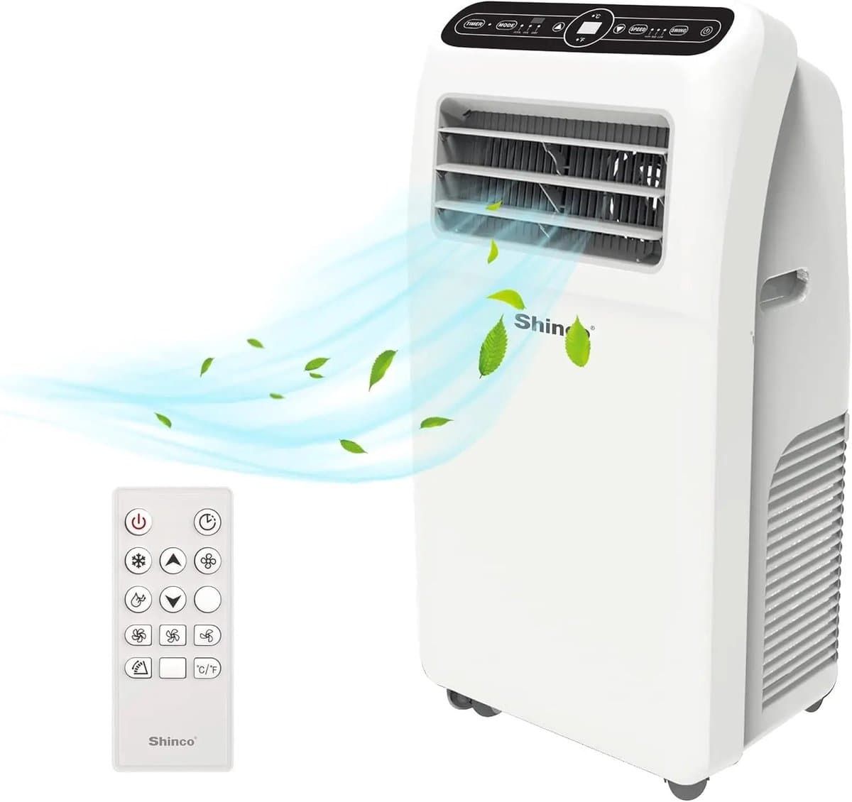 Shinco Mobiele Airco - Draagbare Airco - Portable Airco - Verrijdbare Airco - 12000 BTU - Koeling Ventileren Ontvochtigen tot 360m3 — afbeelding 1