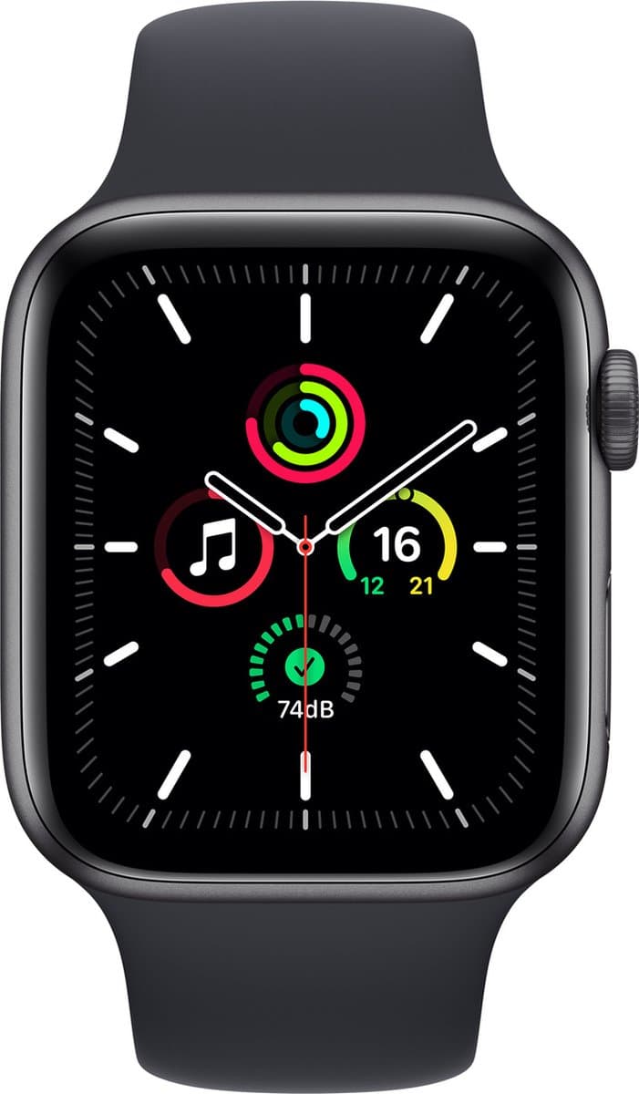 Apple Watch SE 2021 - Smartwatch heren en dames - 44mm - Spacegrijs — afbeelding 1