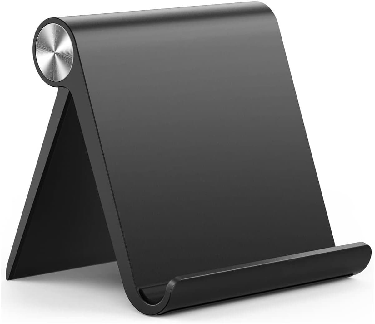 Gigicial Tabletstandaard - Verstelbare hoek - Geschikt voor tablets van 10 inch en kleiner - Antislip en krasbestendig - 1 stuk - Zwart — afbeelding 1