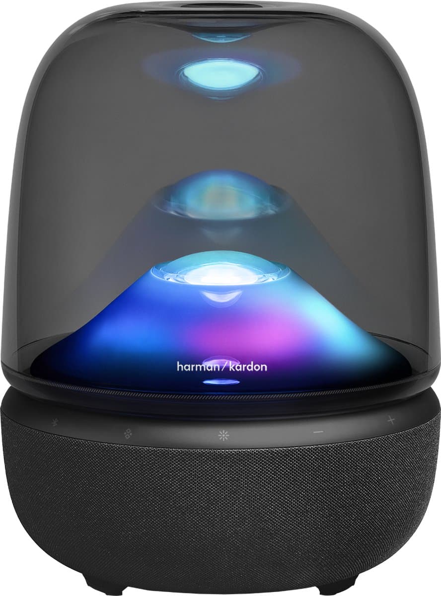Harman Kardon Aura Studio 5 - Premium Bluetooth Design Speaker - 360° Geluid & Ambient Lighting - Draadloze Luidspreker met Subwoofer - Zwart — afbeelding 1