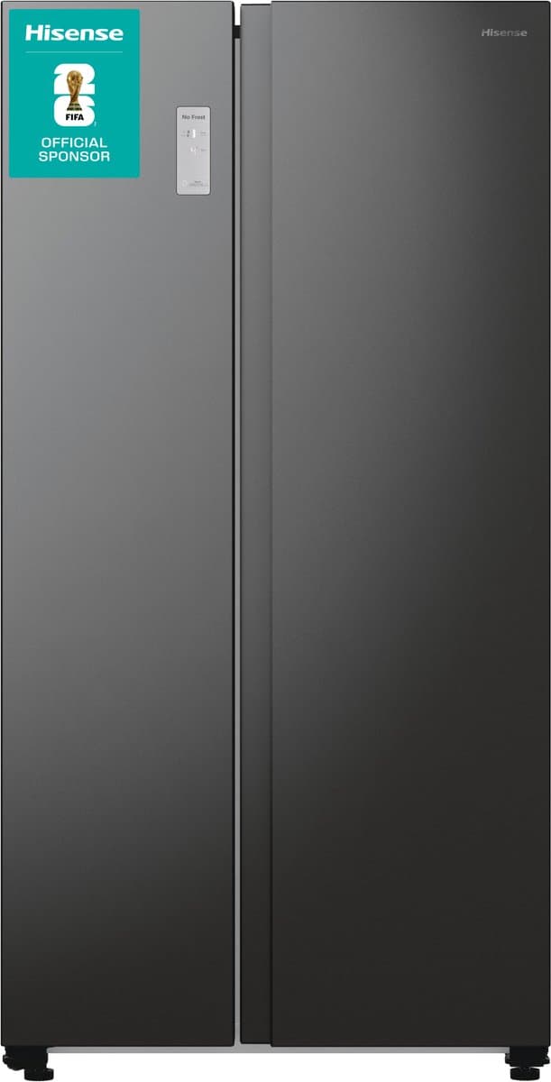 Hisense RS711N4AFE - Amerikaanse koelkast - Energielabel E - 550L - No-Frost - Freezer Convert - Fast Freeze - Zwart - 38dB - LED-display — afbeelding 1