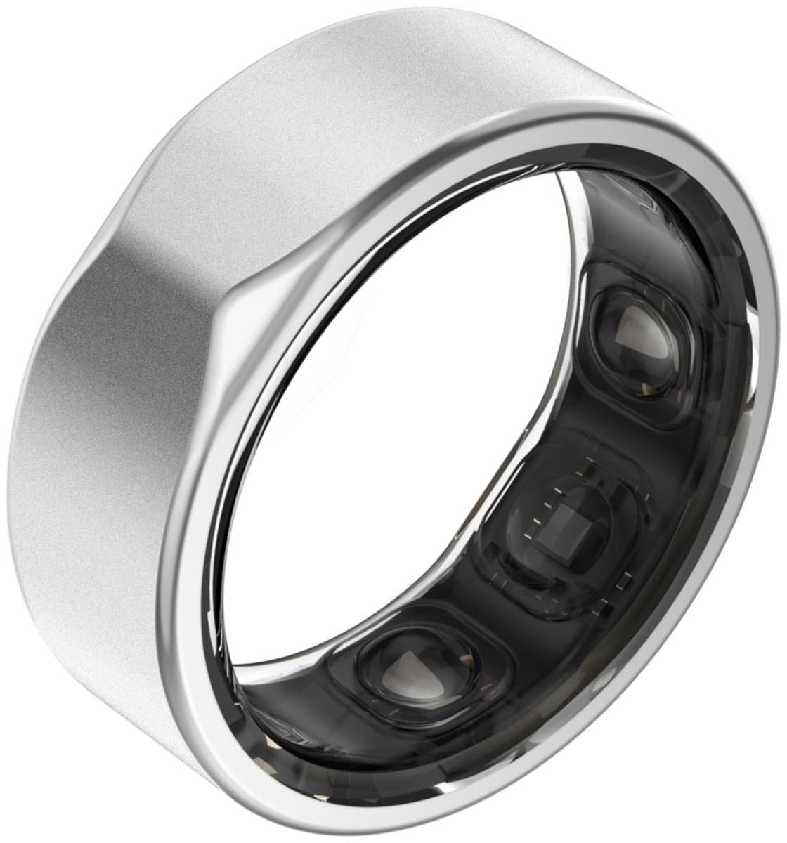 Kuno Ring 2 – Smart Ring – Slaapmonitor – Hartslag & Activiteitentracker – Stappen & Calorieën Meten – Zonder Abonnement – Waterbestendig – Zilver Maat 8 — afbeelding 1