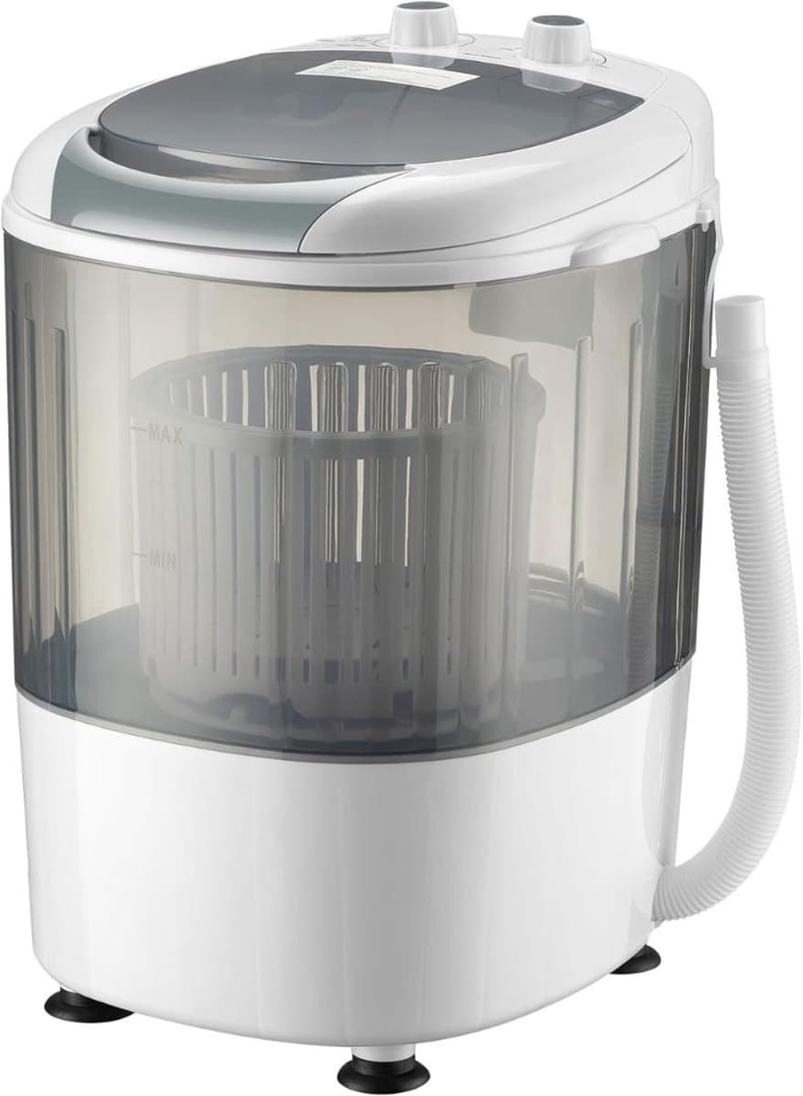 CLGP® Mini Wasmachine met Centrifuge - Voor Kleine Wasgoed - Meerdere Programma's - Wit — afbeelding 1