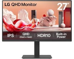 LG 27BA54QB-B computer monitor 68,6 cm (27") 2560 x 1440 Pixels Quad HD LCD Zwart