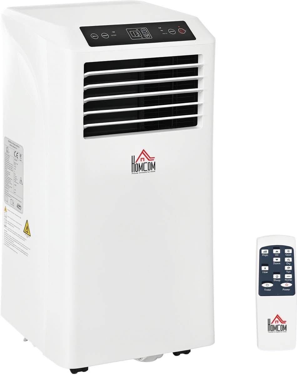 HOMCOM-Mobile Klimageräte aus ABS Weiß — afbeelding 1