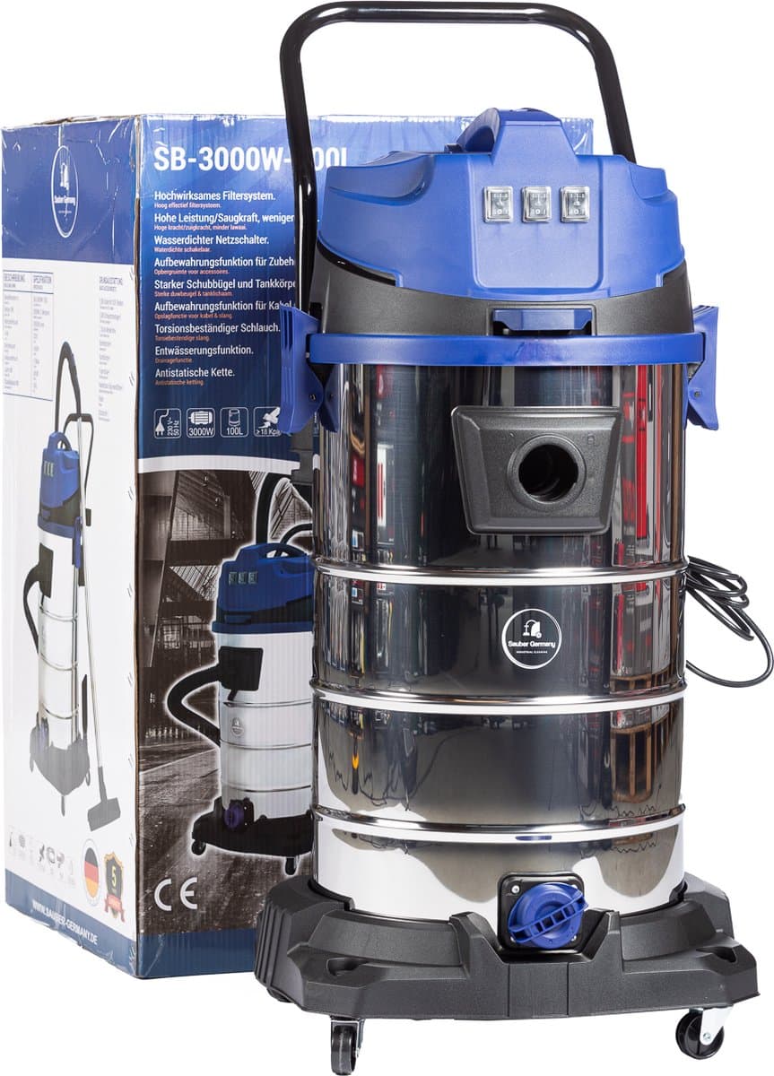 Sauber SB-3000W Industriële Stofzuiger - 100L — afbeelding 1