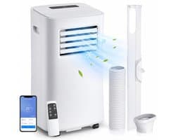 ITRONIQ Mobiele Airco 12000 BTU Met Wifi - 4-in-1 Airconditioner - Koelen - Verwarmen - Ontvochtigen - Ventilator - Smart - Wit