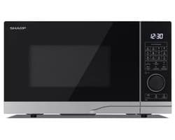 Sharp YCPC284AES - Combi magnetron - 28 liter - vrijstaand - tiptoets + draaiknop bediening - zilver