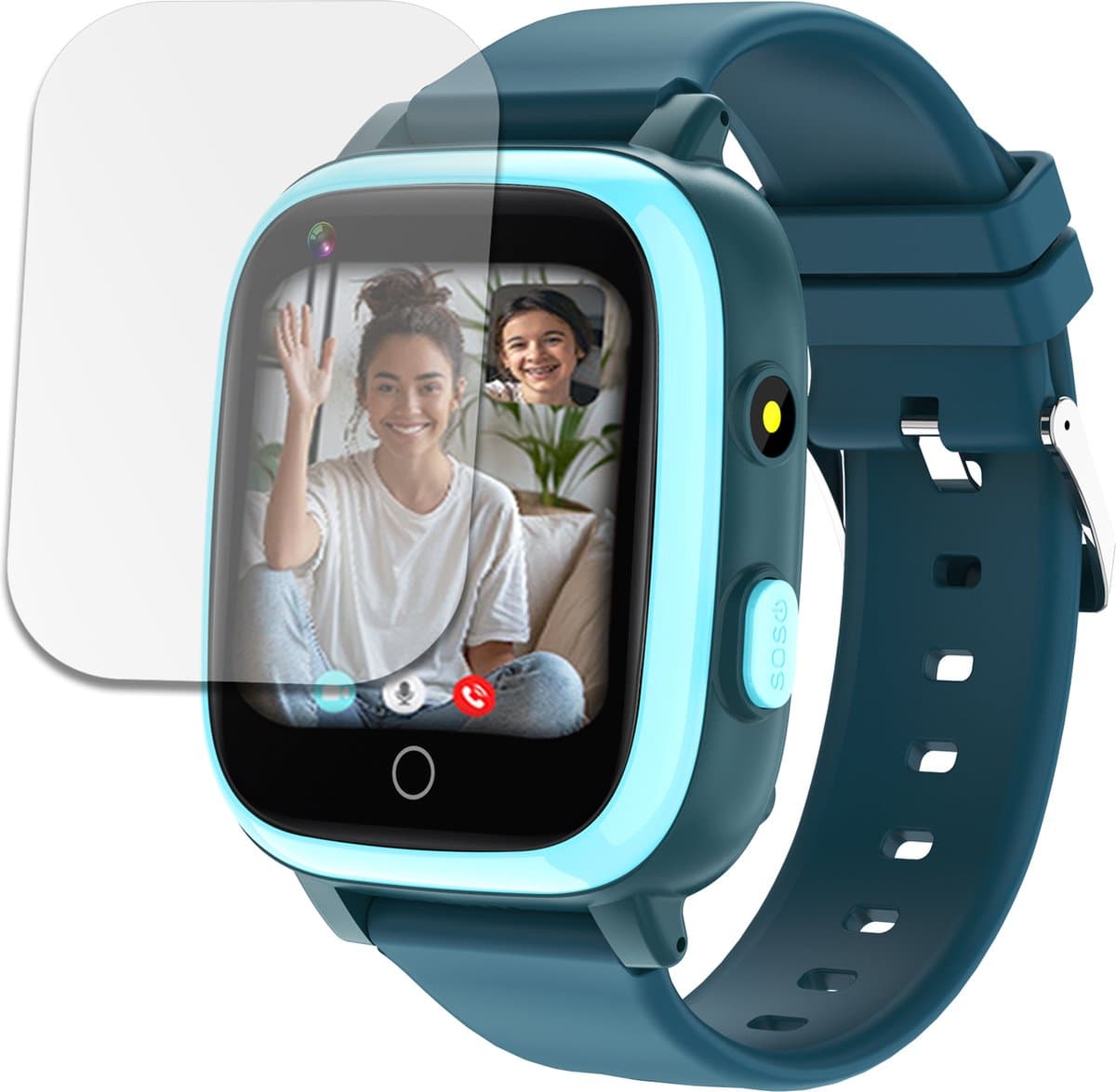 LEROYS - GPS Horloge Kind - Kinder Smartwatch - Android en iOS - Blauw - Incl. Simkaart — afbeelding 1