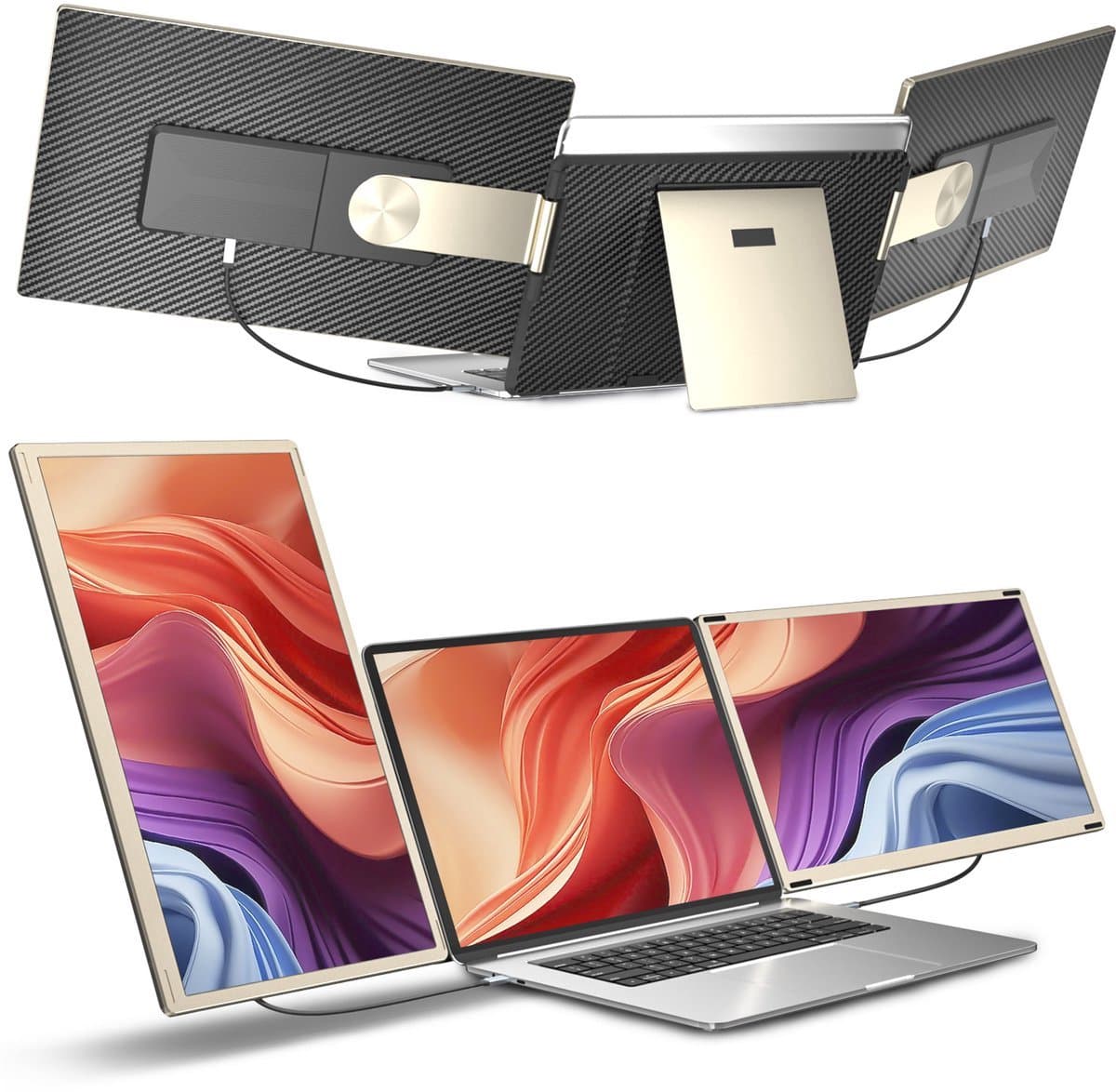 Siaviala S6 Nieuw 15,6" Draagbare Monitor | 11+ DIY Configuraties | 360° Draaibaar | 4x Type-C Poorten | Universele Compatibiliteit | 300% Productiviteit | Plug & Play — afbeelding 1