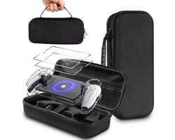 YONO Accessoires Set geschikt voor Playstation Portal - PS5 Portable Case - Screen Protector - Beschermhoes - Zwart