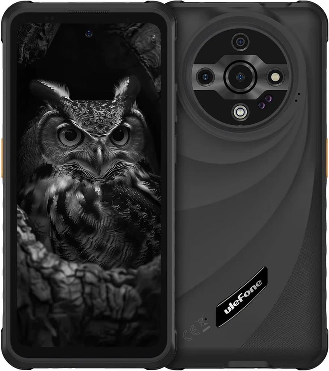 Ulefone Armor X31 Pro 5G Rugged AI Smartphone IP68/IP69K & MIL-STD-810H Robuust - 6.56'' 120Hz - 64MP + 25MP Nachtzichtcamera - 6050mAh - 16GB RAM, 256GB - Android 14 - Zwart - Octa-core 2.4GHz - Vinger Scan - Dual SIM - NFC - Krachtige Zaklamp — afbeelding 1