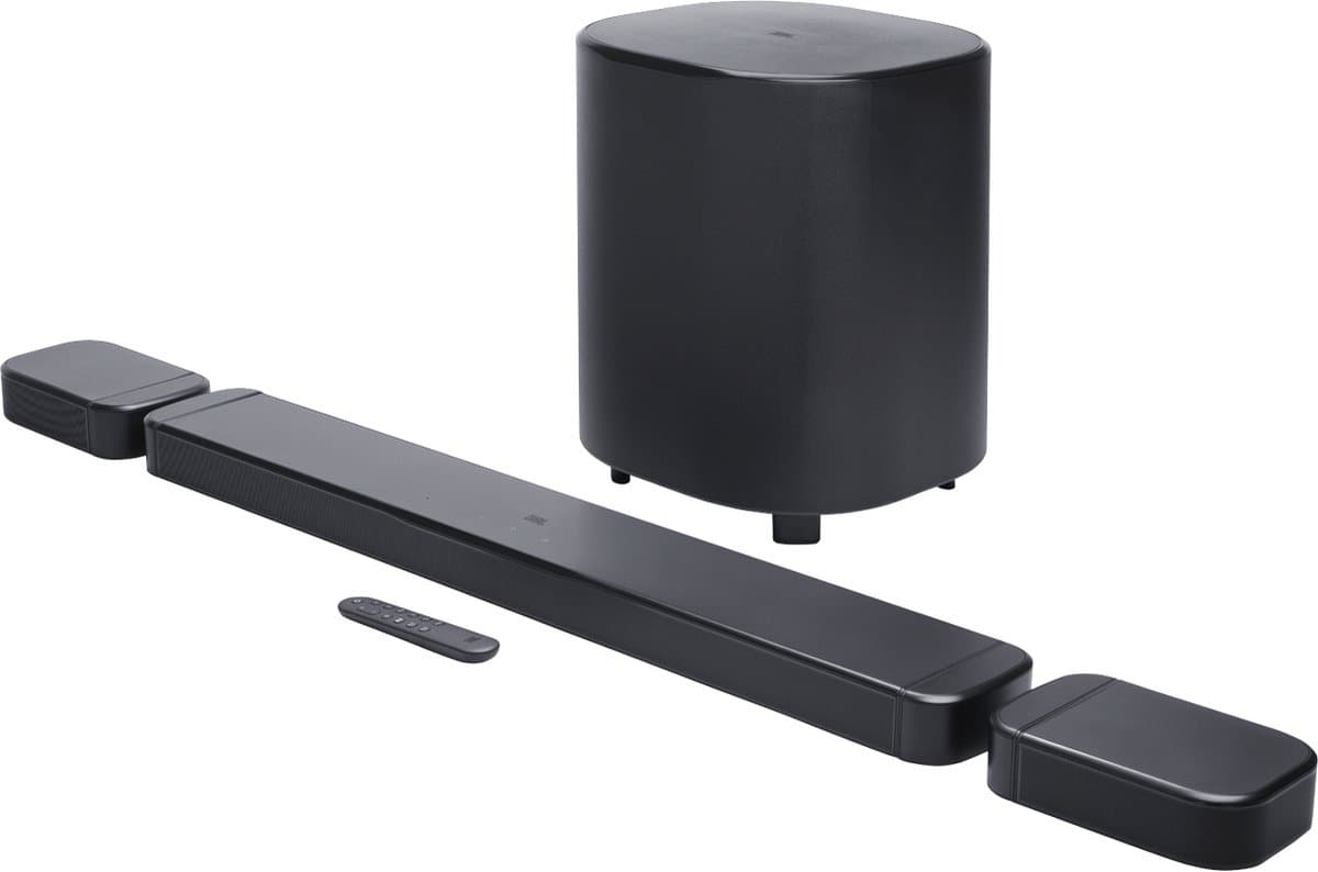 JBL Bar 800 MKII - 5.1.2 Dolby Atmos Soundbar - Draadloze Subwoofer met Diepe Bas - Afneembare Surround Speakers - 780W Home Cinema Set - HDMI eARC - WiFi, AirPlay & Chromecast - Zwart — afbeelding 1
