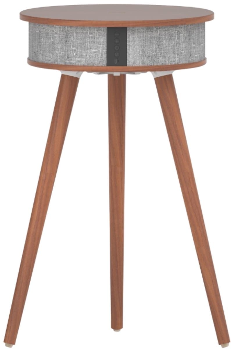 Doppler Barista SoundTable – 3-in-1 Bluetooth Speaker Tafeltje met Wireless Charging & Houten Design –Donker Koffie — afbeelding 1