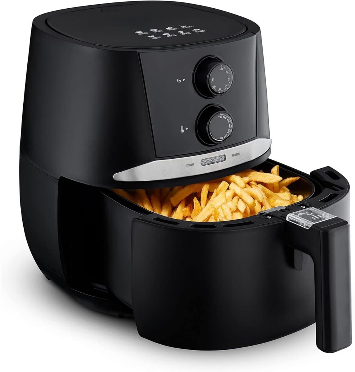 SCH® Mini airfryer - Airfryer - Airfryer klein - Zwart - 27cm x 27cm x 31cm — afbeelding 1