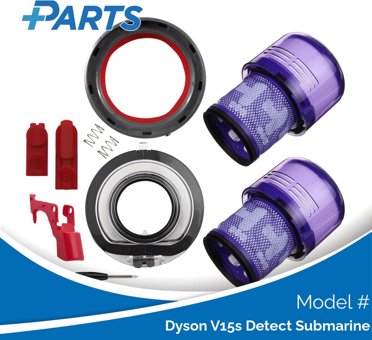 Dyson V15s Detect Submarine Onderhoudsset (Plus.Parts® alternatief voor 970013-02) — afbeelding 1