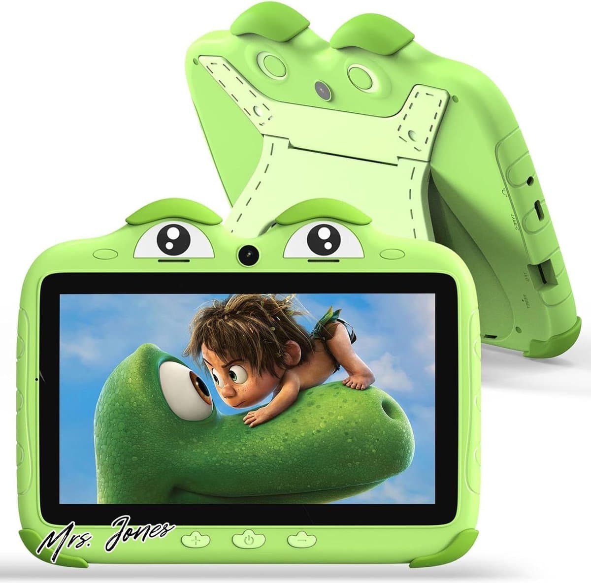 Mrs. Jones 7-inch Kids Tablet Android 7 inch Quad Core 2GB RAM 32GB ROM Children Tablet Kinderen with Youtube Google Play Geschikt Voor Jongens en Meisjes Van 3 Tot 14 Jaar Oud (Groen) . — afbeelding 1