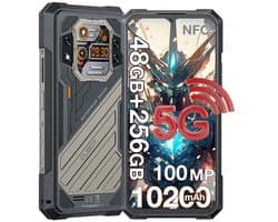CUBOT Kingkong X Pro Robuuste Smartphone 5G - 48GB RAM - 256GB ROM - 10200mAh - 6.583 inch 120Hz - IP68/IP69K - Android 14 - NFC - GPS - Zwart