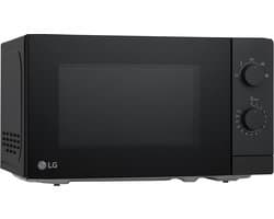 LG MS2082F - Magnetron 20L - Zwart - 700W - Twee handige draaiknoppen voor eenvoudig gebruik - Glazen deur voor Easy Cleaning - Precieze ontdooiingsfunctie voor snel gebruik