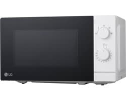 LG MS2082H - Magnetron 20L - Wit - 700W - Twee handige draaiknoppen voor eenvoudig gebruik - Glazen deur voor gemakkelijk schoonmaken - Precieze ontdooiingsfunctie voor snel gebruik